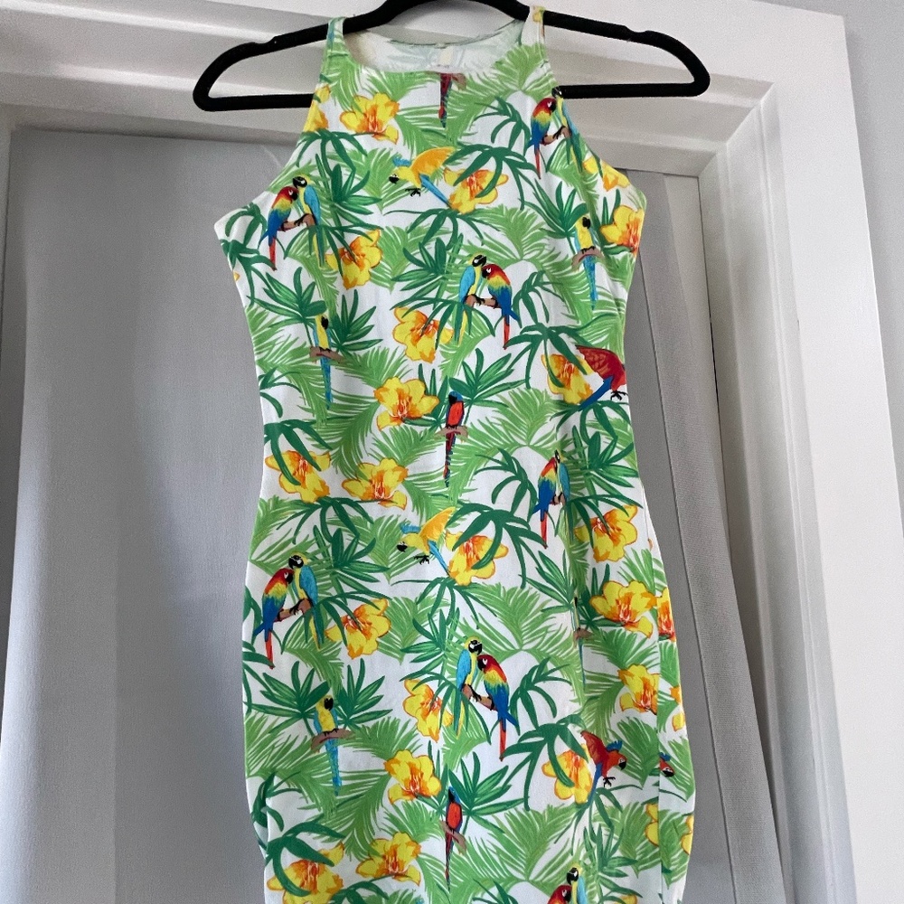 American Apparel Tropical Bodycon Mini Dress